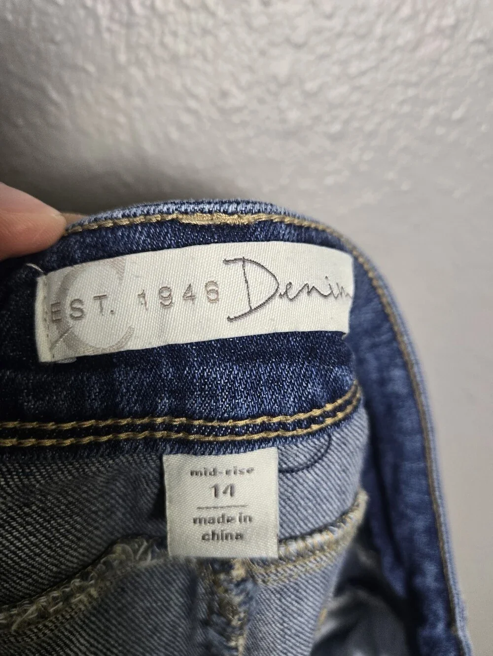 C Est 1946 Midrise Ankle Crop Jeans Size 14